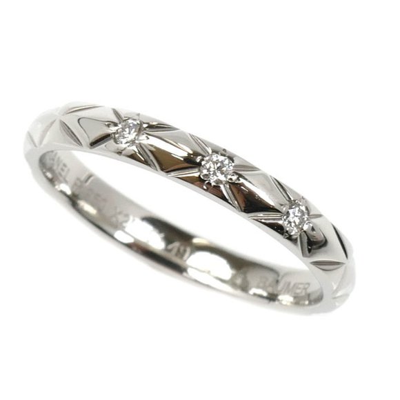 CHANEL Silver Diamond Ring - Picture 1 of 8